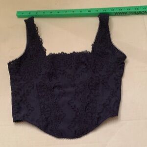 NWT VS  Victorias Secret PINK brand Navy Lace Chemise Medium
